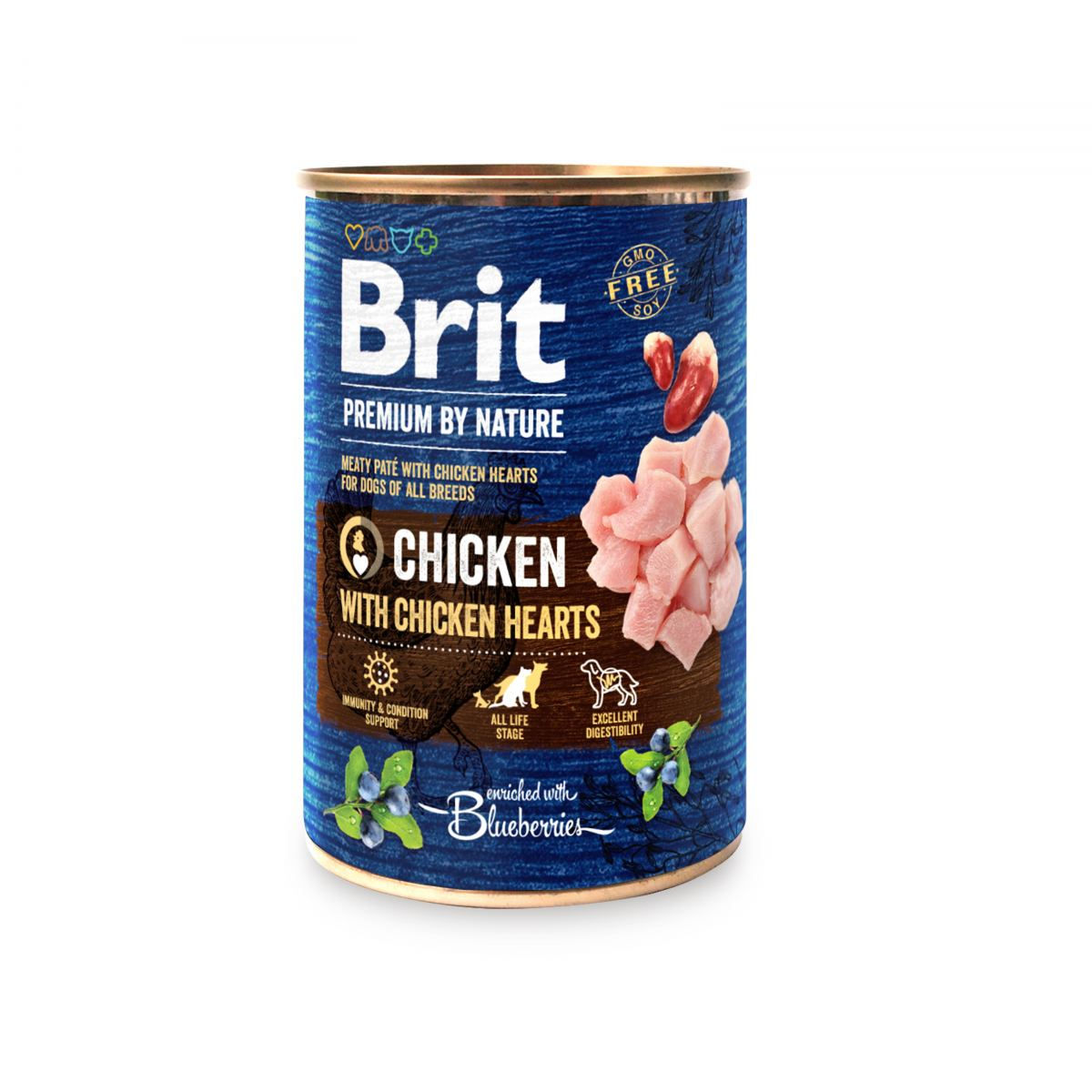 Brit Premium by Nature курка з курячим серцем 400 г