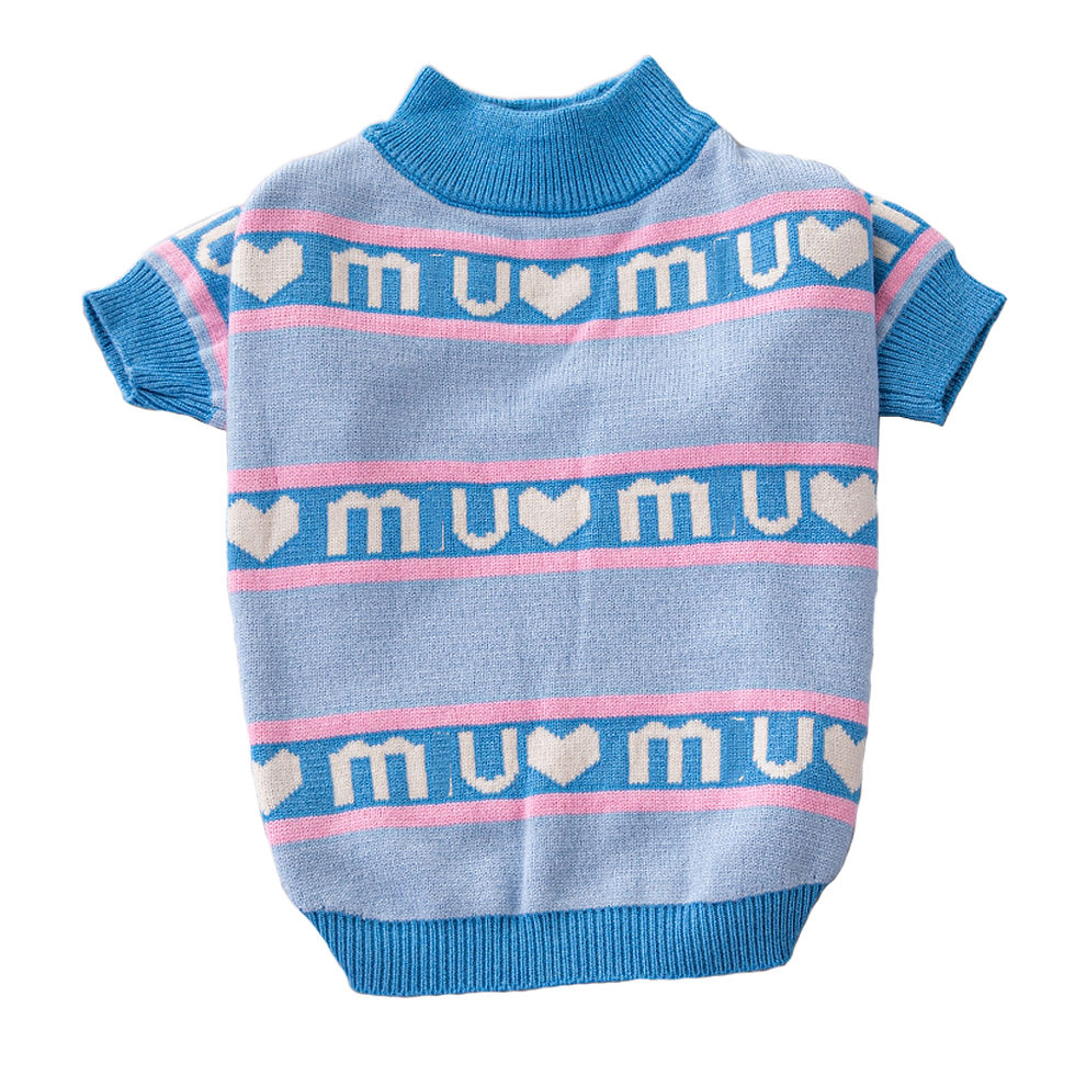 Светр для собак та котів MIU блакитний