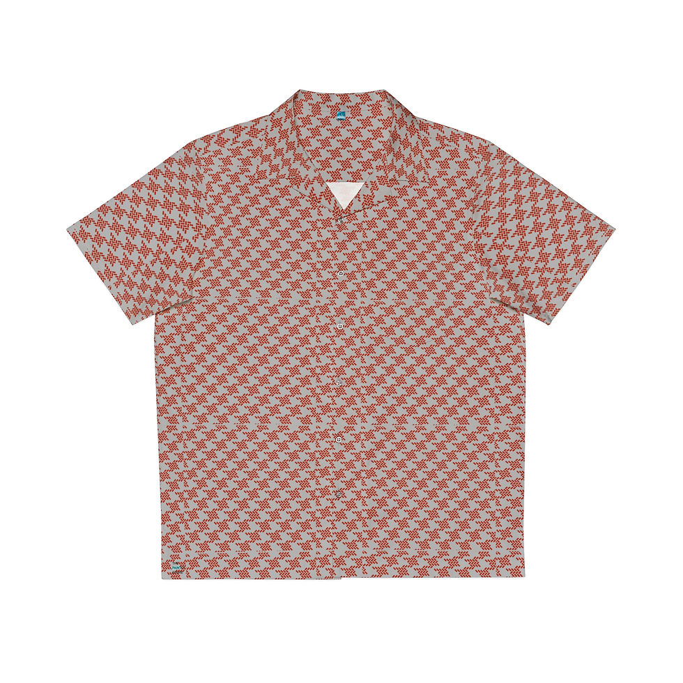 Grey/Red Hawaiian Shirt