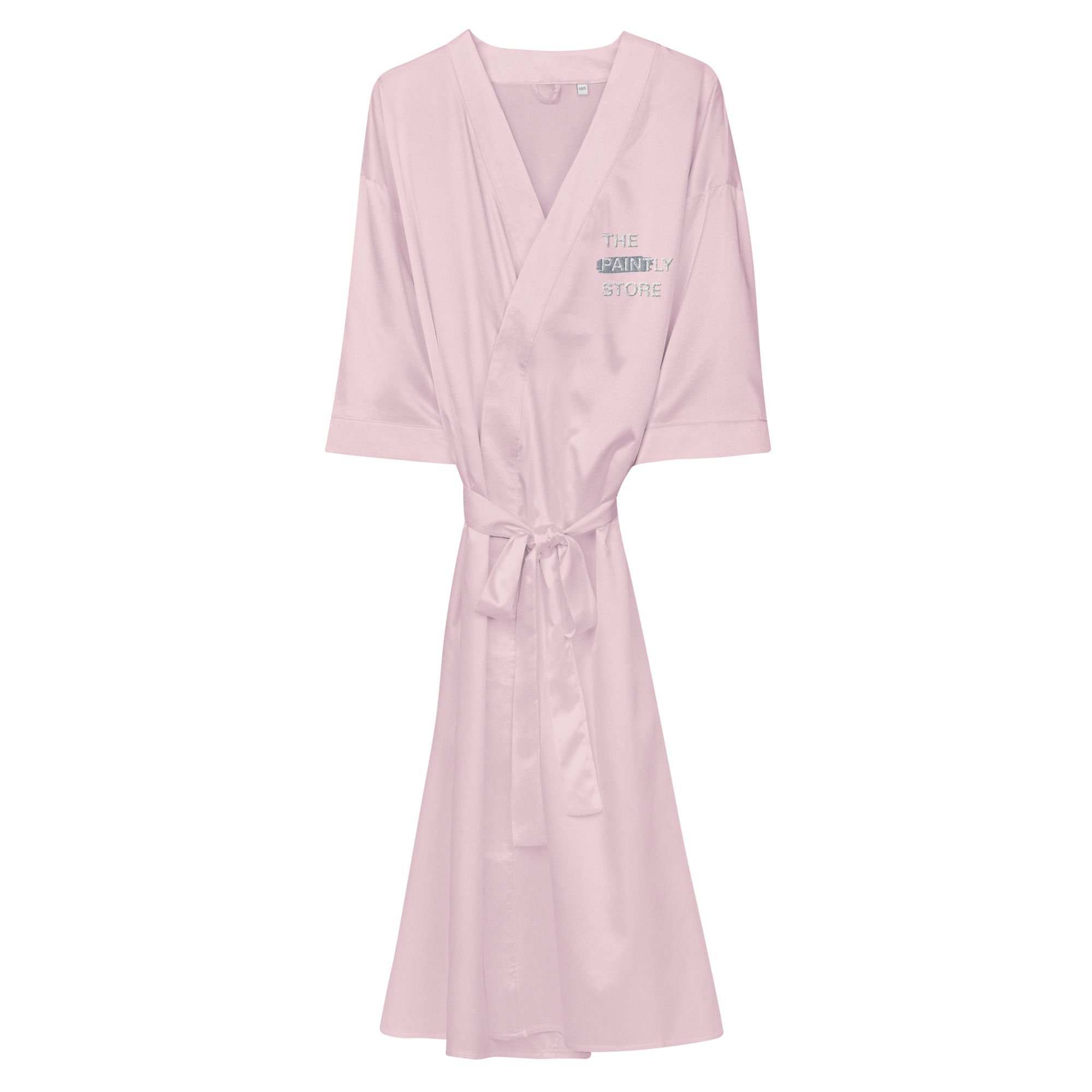 Pink Satin Robe