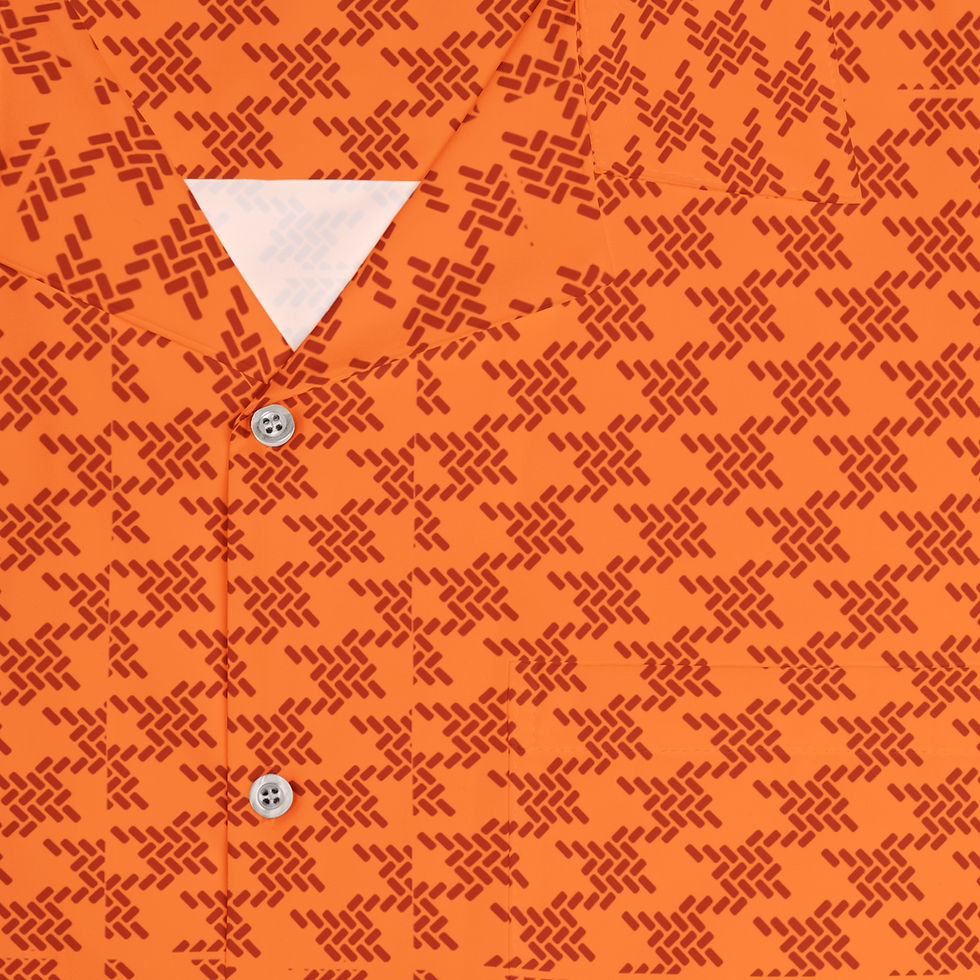 Thumbnail: Orange/Red Hawaiian Shirt