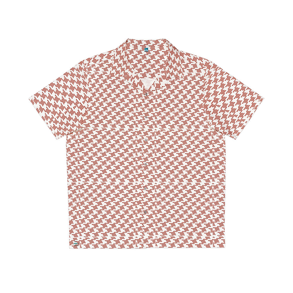 White/Red Hawaiian Shirt