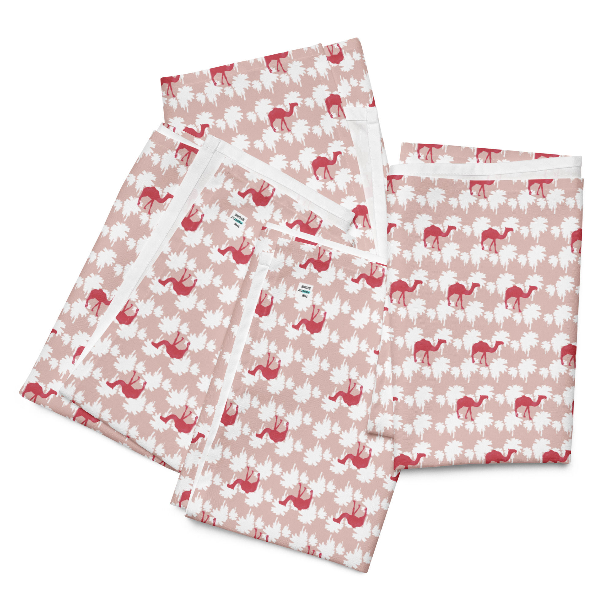 Pink Camel Cloth Napkin Set