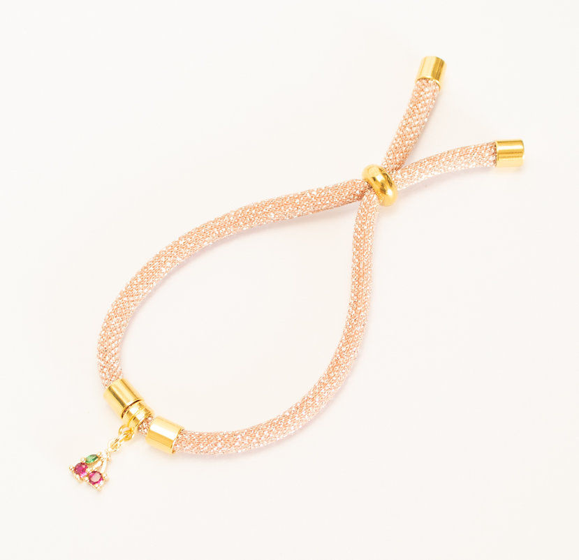 Miniature : Superbe bracelet tendance tout doux métal  doré