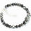 Miniature : Bracelet femme obsidienne flocon de neige hématite argent 925