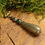 Miniature : Pendentif artisanal Goutte pyrite et chrysocolle