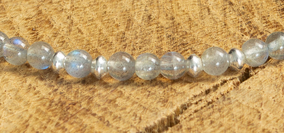 Miniature : Bracelet fin femme labradorite argent 925 papillon