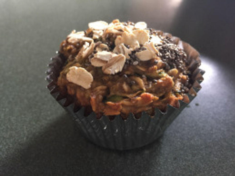 Muffin de zuchinni no flour no sugar