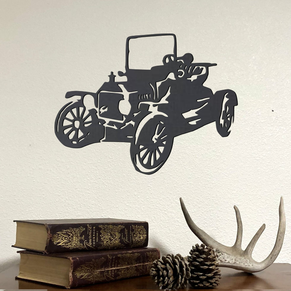 Thumbnail: Model T (metal art cutout of Ford classic car / automobile)