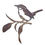 Thumbnail: Wren 2 on Branch (metal art cutout wall décor)