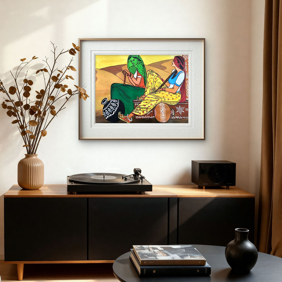 Thumbnail: Madhura Das | Dusk | 23.5 x 32 in | Acrylic on paper