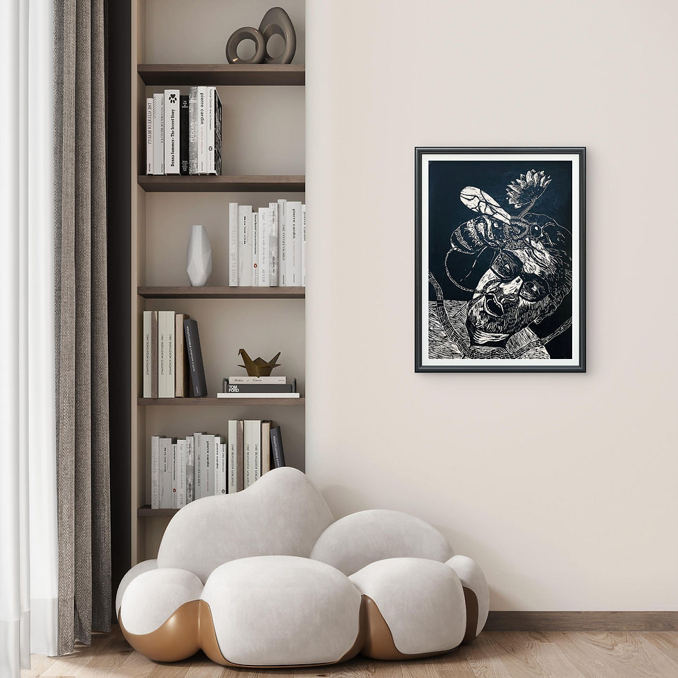 Thumbnail: Kunjan Goswami | Untitled | Wood cut