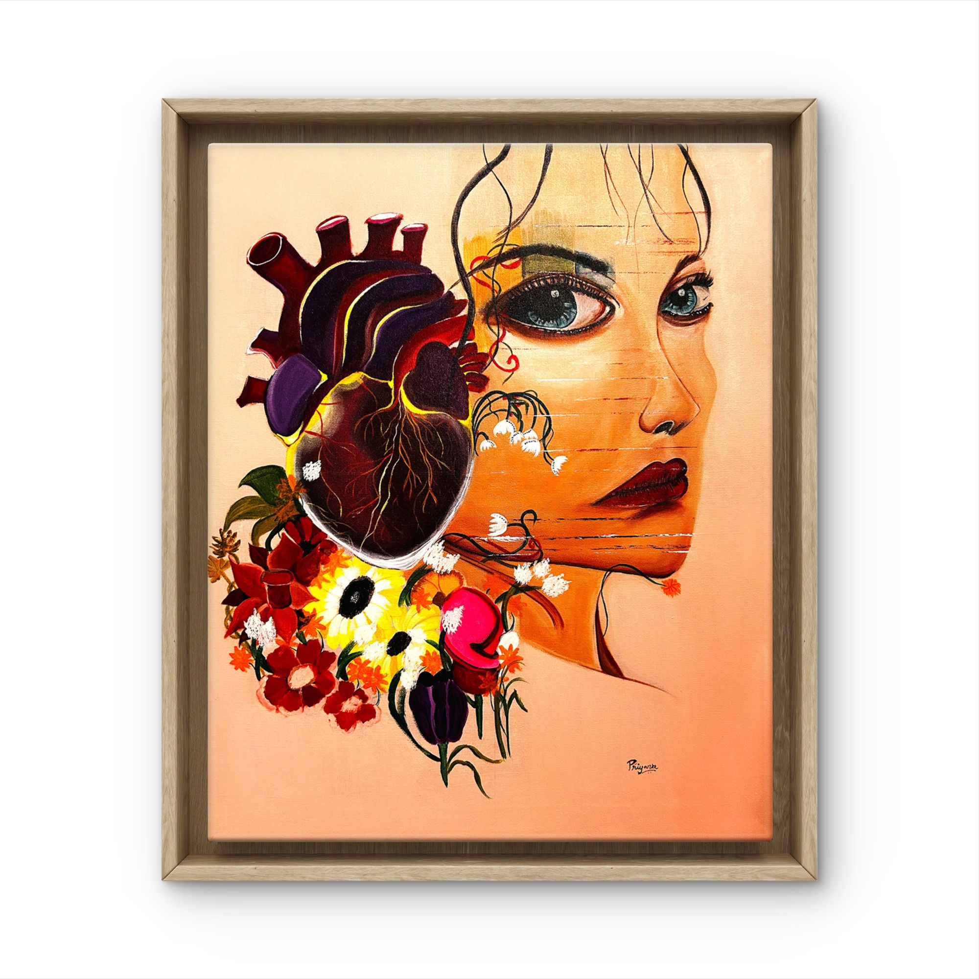 Priyanka Kulkarni | The Blue eyed girl | 23.6X 29.5 in | Acrylic