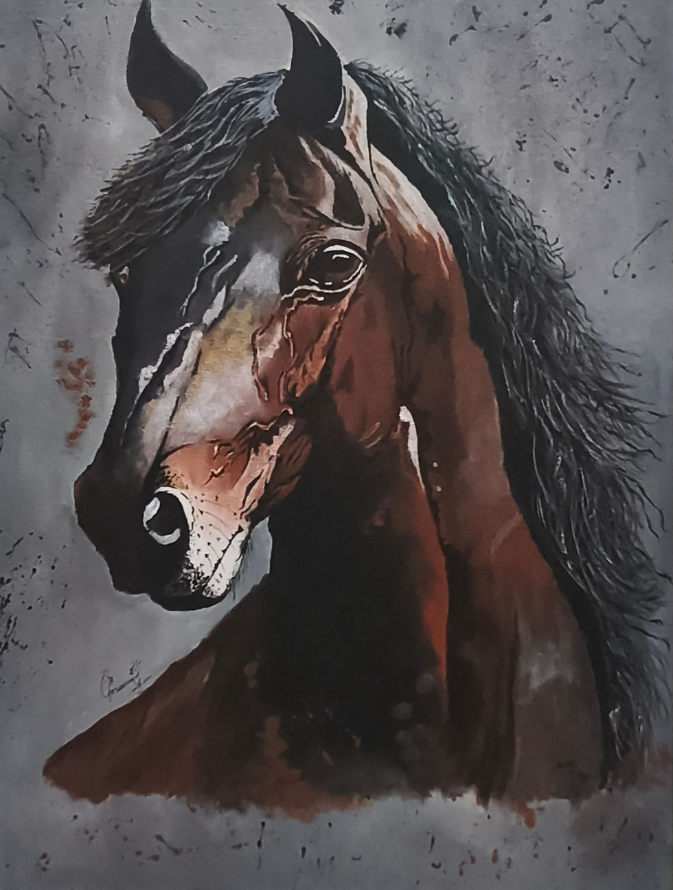 Thumbnail: Gaurang Darji | The Horse Power | 18 x 24 in | Acrylic on canvas