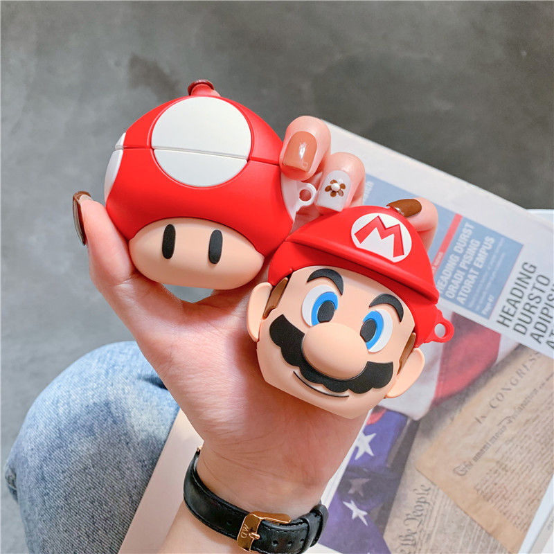 Thumbnail: Capa de Silicone para AirPods 2 - Design de Cartoon do Mario