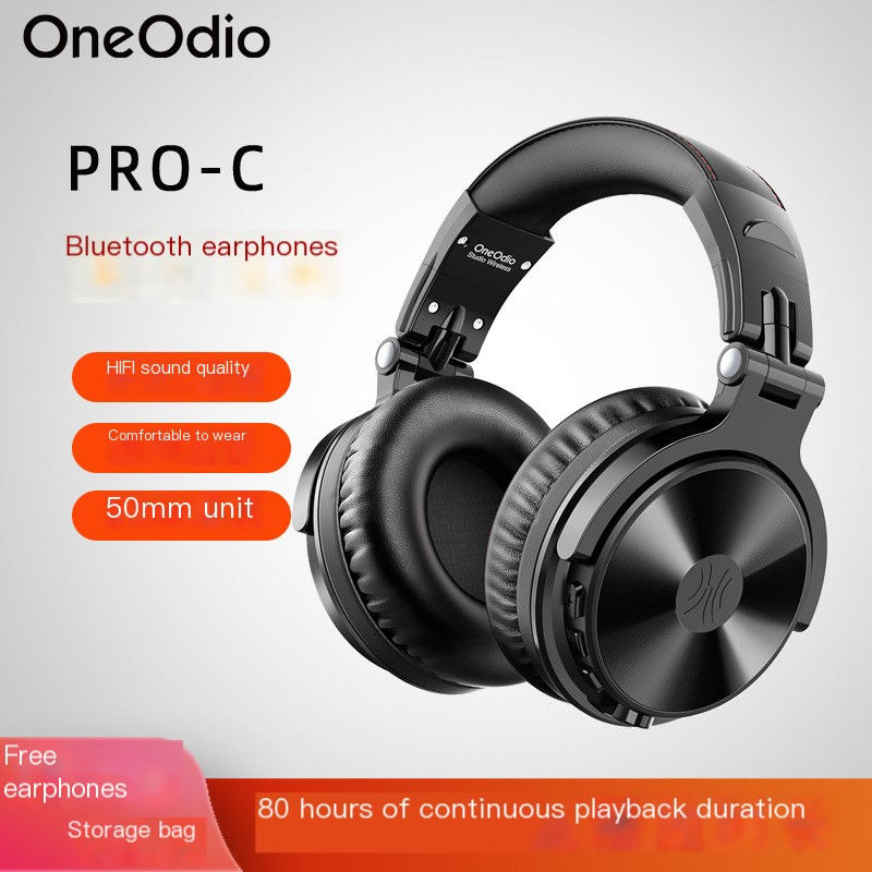 Fones de Ouvido Bluetooth Sem Fio OneOdio com Cabo Destacável
