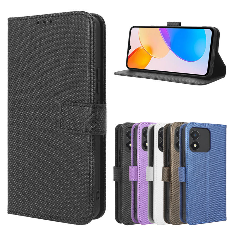 Capa para Honor X5 4G com Textura de Diamante e Alça