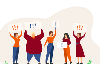 Protestierende Menschen