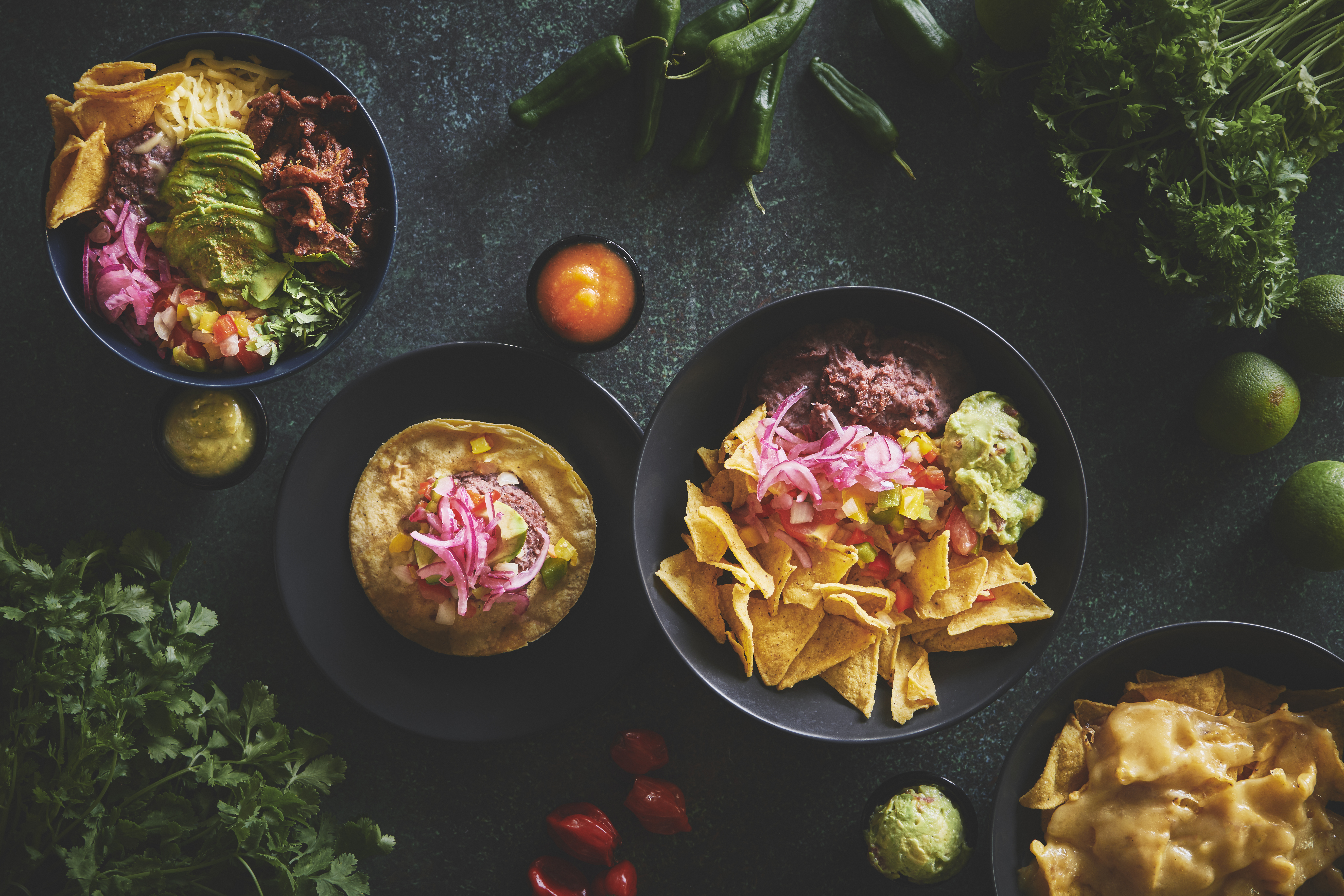 Arranged Food and Objects