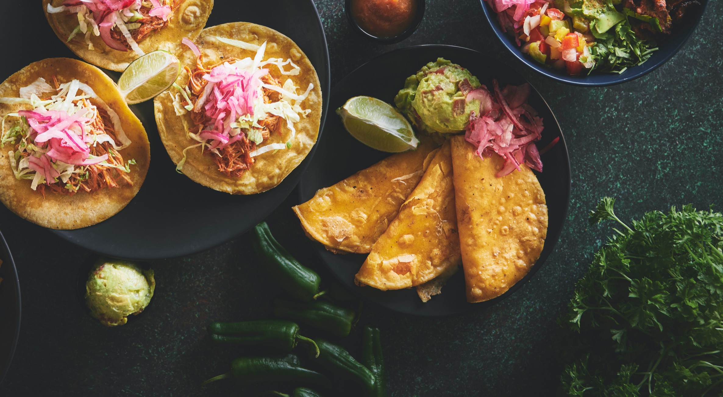 Arranged Food and Objects