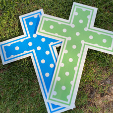 Blue & Green Cross