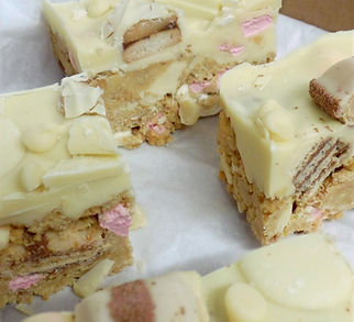 white chocolate rocky road