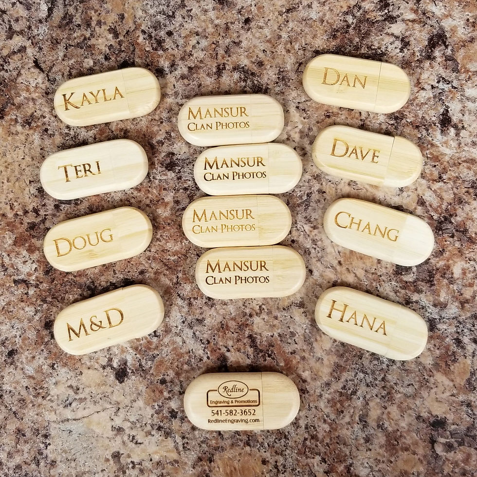 8 GB Personalized Bamboo Flash Drive