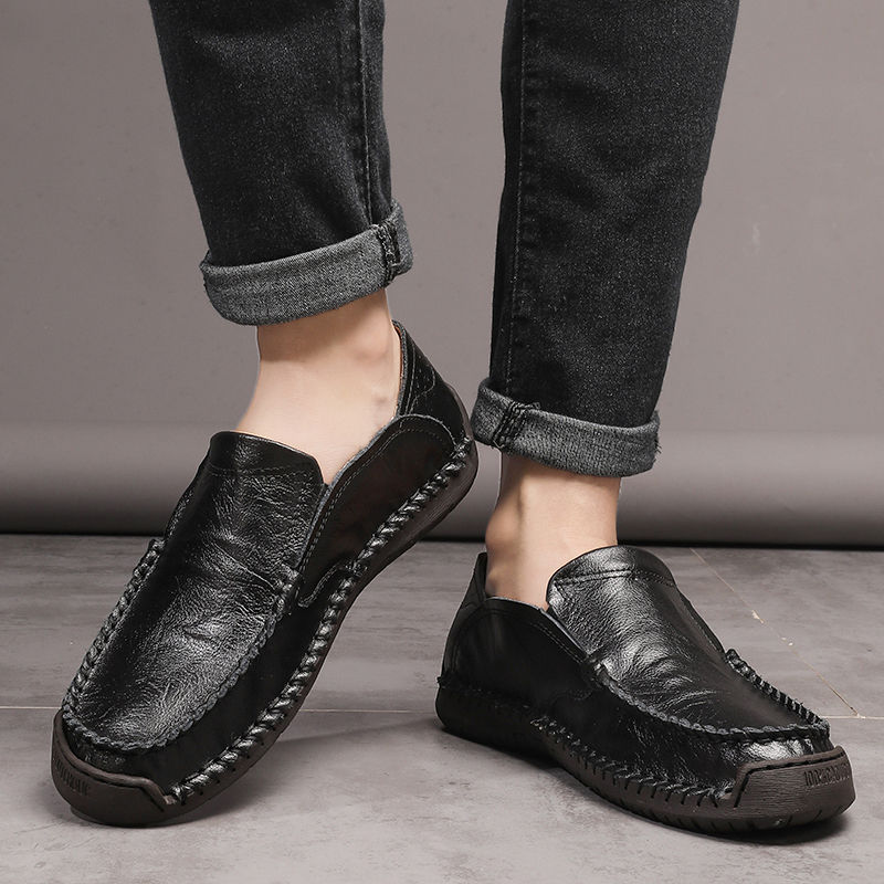 Thumbnail: Men's Handmade Leather Moccasins