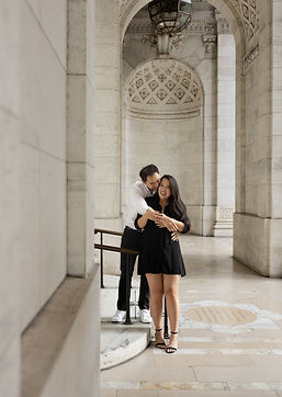 MLP | Magalie Lafleur Photography Engagement session NYC Public Library