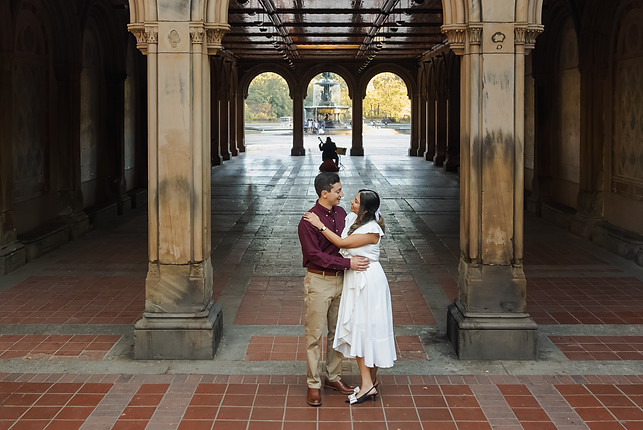 MLP | Magalie Lafleur Photography Engagement Session Central Park NYC Bethesda Terrace