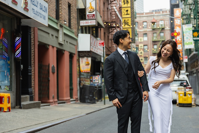 Magalie Lafleur Photography | NYC Elopement City Hall Timeless Fun Chinatown