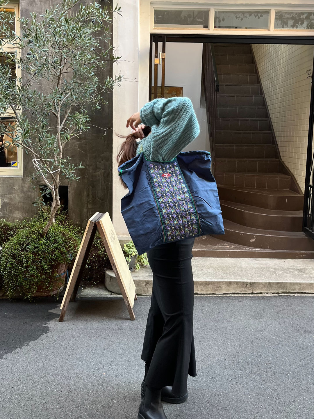 FLOWER LINE Ⅱ(フラワーラインⅡ)L#32 NAVY-301170