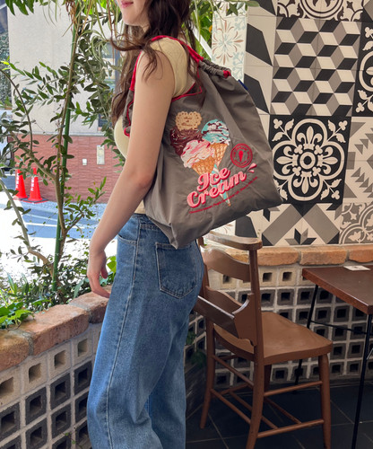 A16122 極美品 美品 アイスクリーム　ドッグプリントヒッコリーデニム M A16122 極美品 美品 アイスクリーム ドッグプリントヒッコリー