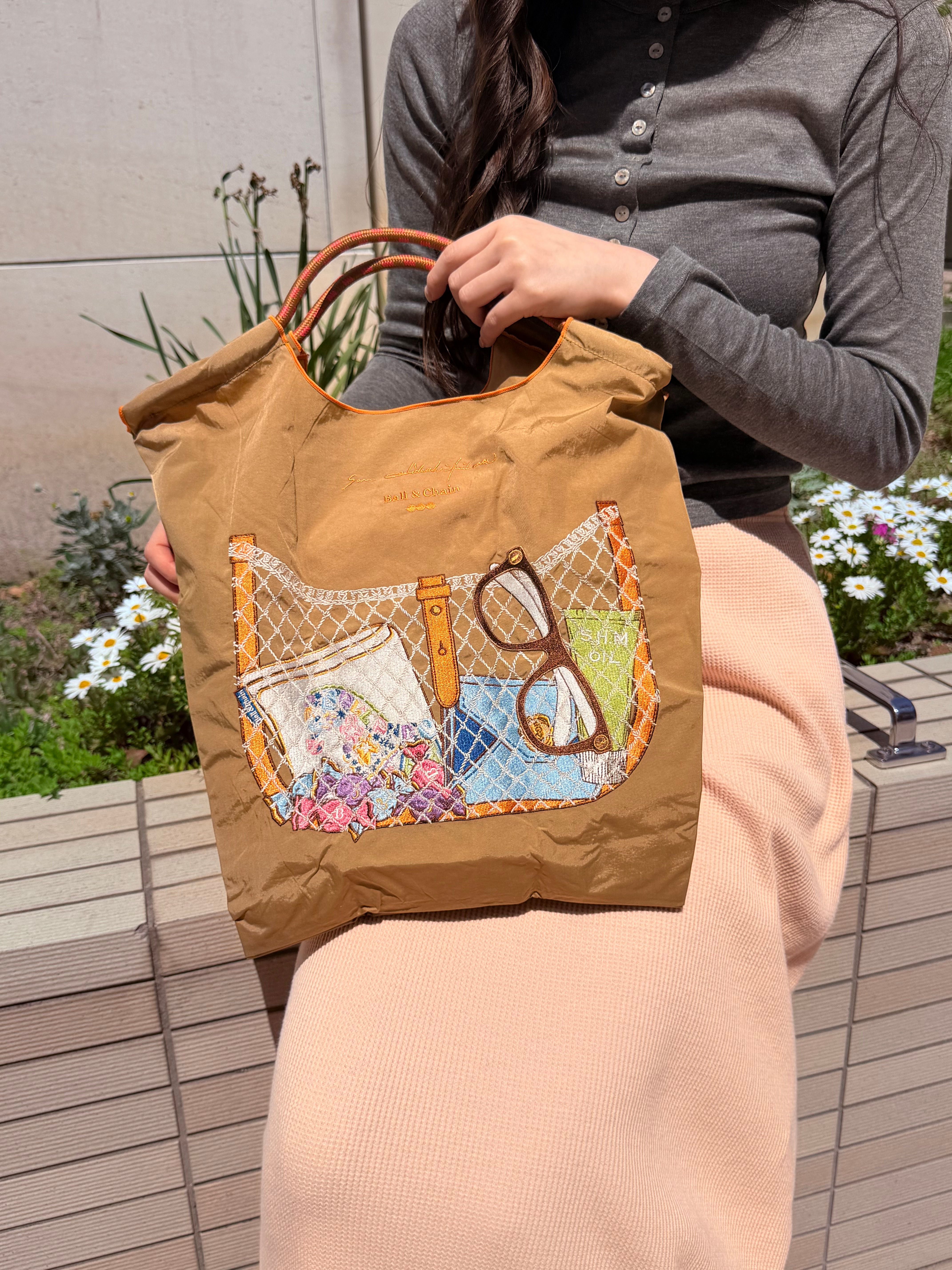 Mesh Pocket (メッシュポケット）M#03BEIGE-333006