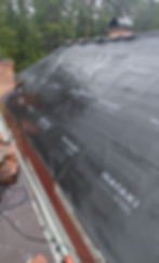 Bild på när takpappen ligger