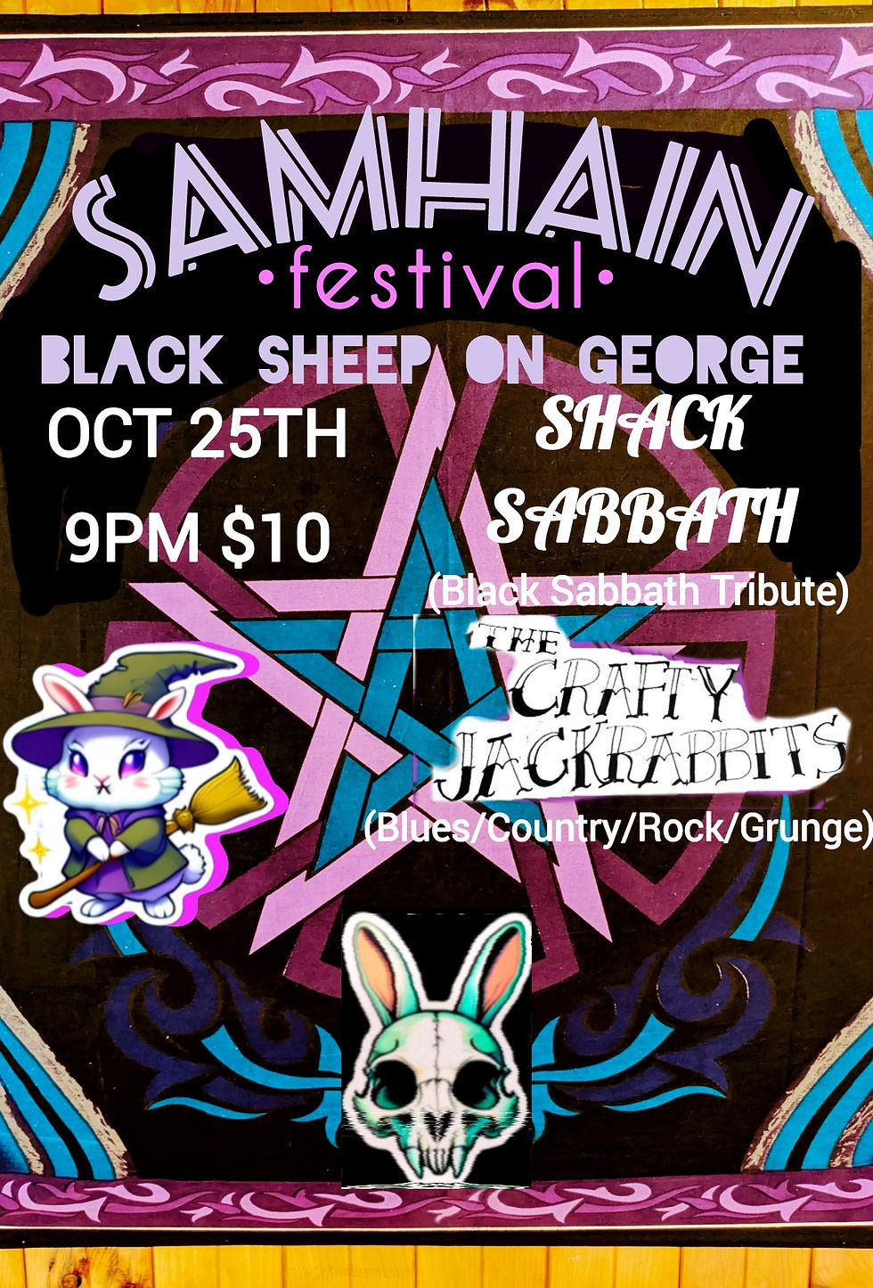 Samhain Celebration with The Crafty Jackrabbits & Shack Sabbath