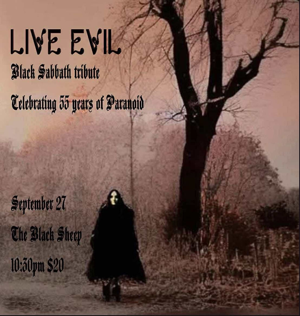 Live Evil - A Tribute to Black Sabbath: Celebrating 55 Years of Paranoid!