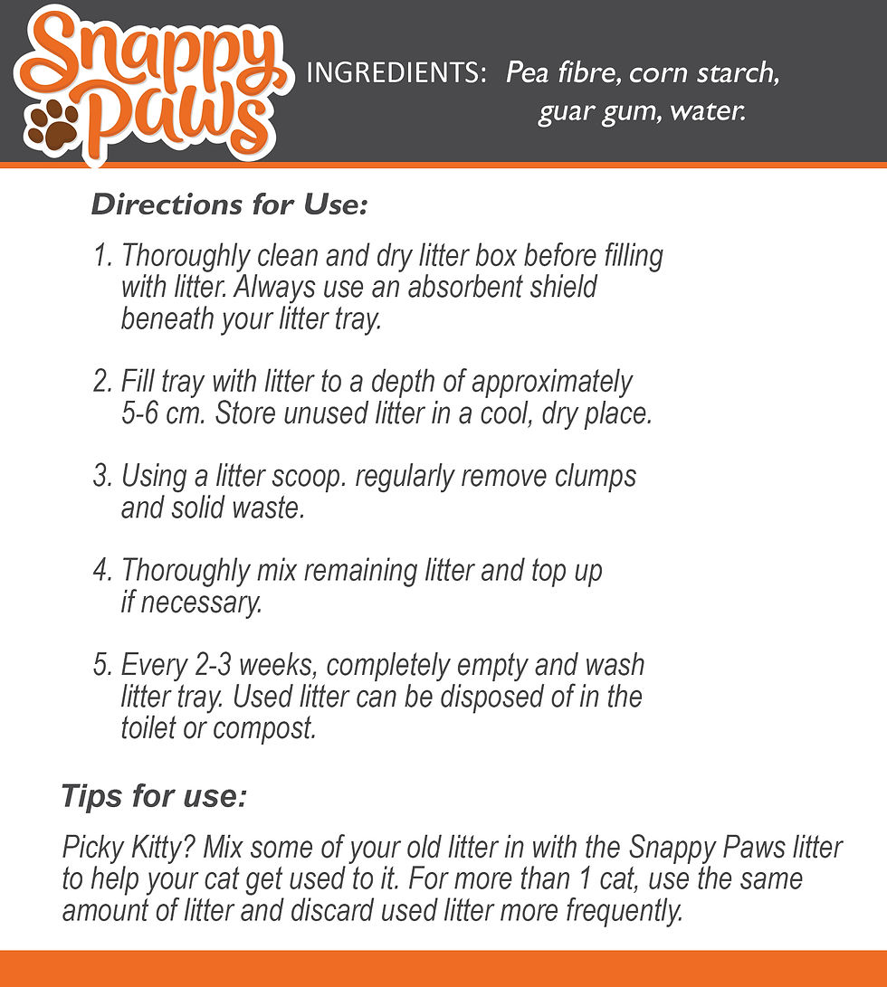 Thumbnail: Snappy Paws Plant Based Cat Litter  (Unscented)