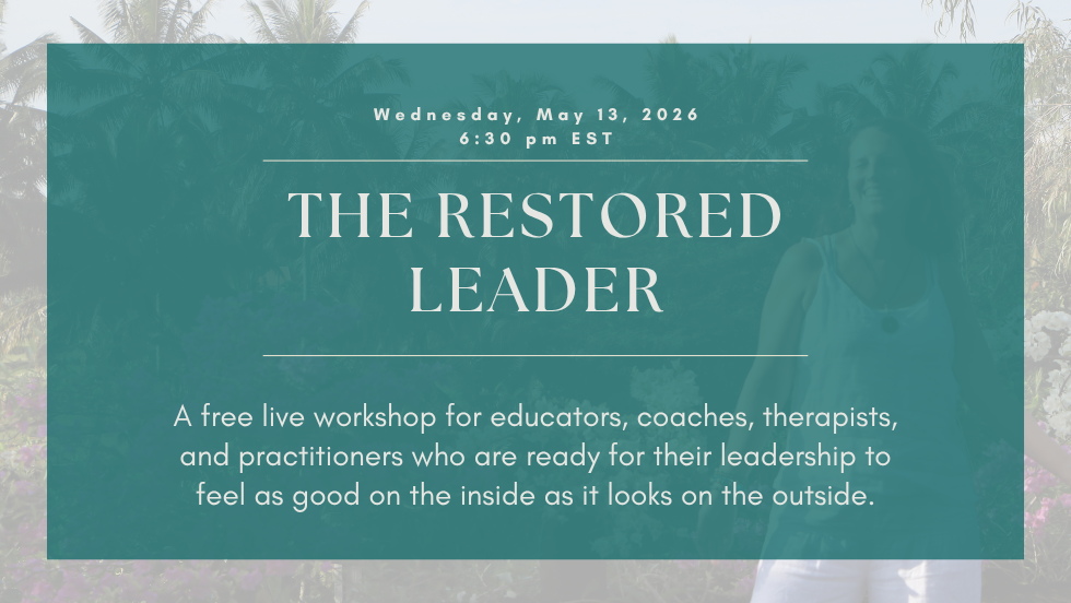THE RESTORED LEADER · Live Workshop · Free