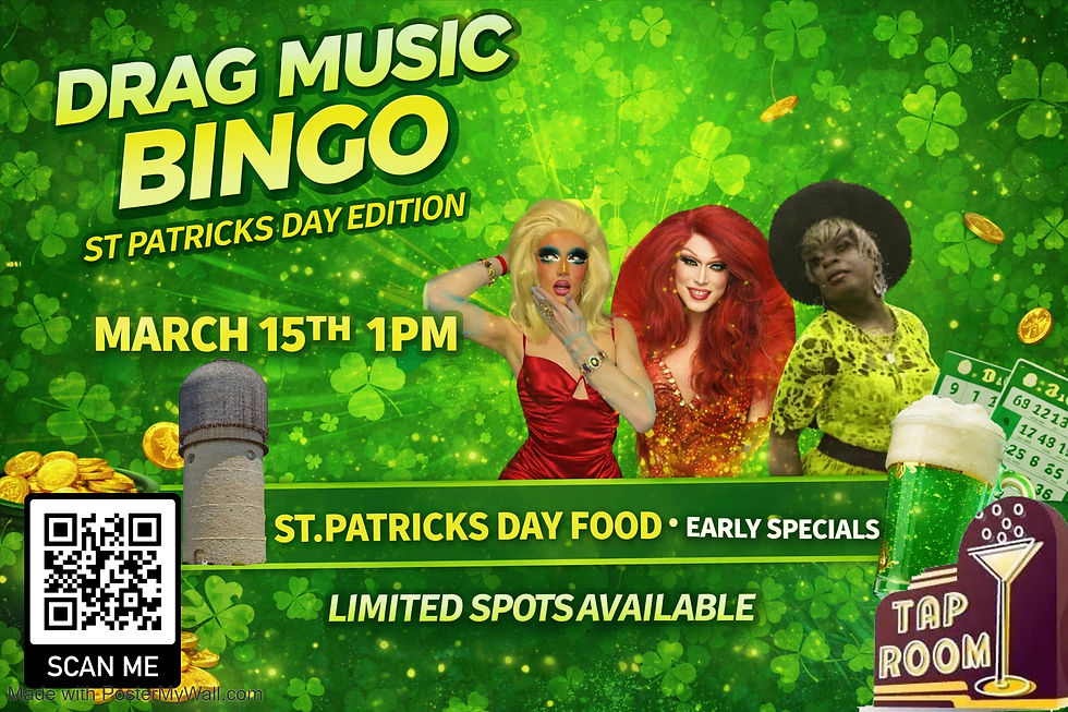 Free Music Drag Bingo at Tap Room St. Patrick's Day Edition