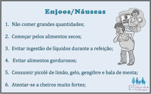 Aliviando os enjoos e náuseas na gestação