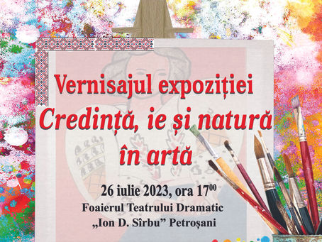 Vernisajul expoziției de pictură cu tema „Credință, ie și natură în artă”