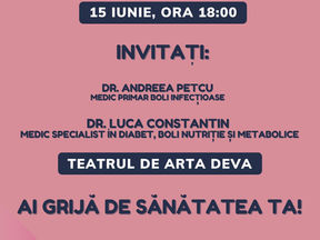 Asociația Inimi Generoase, vă invită în data de 15 iunie, ora 18:00, la seminarul O inima Sănatoasă