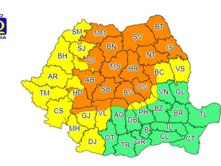 COD PORTOCALIU: caniculă și disconfort termic deosebit de accentuat