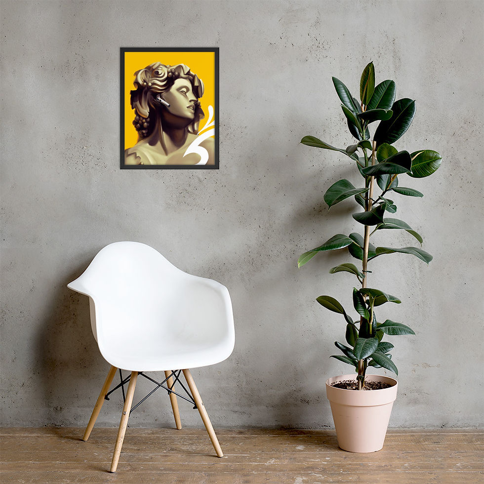 Thumbnail: Medusa Collection: AirPods Framed poster