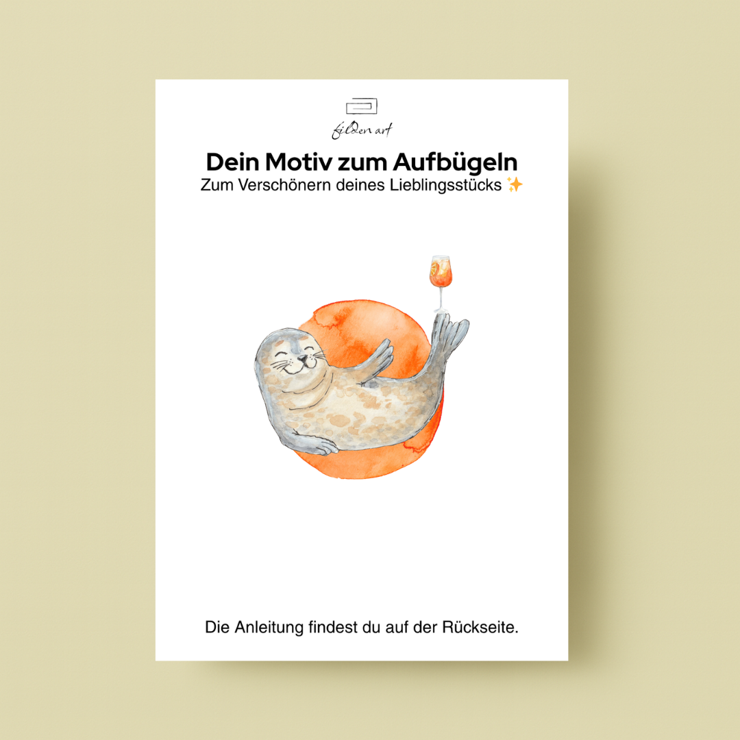 Bügelbild Seehund Aperol