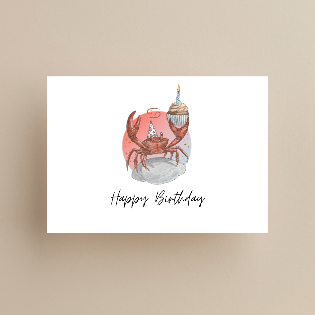 Postkarte Sternzeichen Krebs