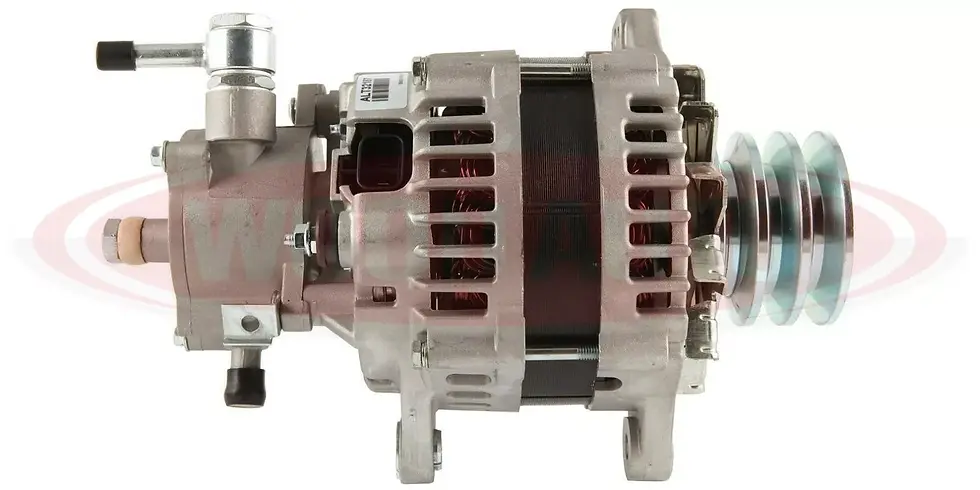 Thumbnail: Alternator FOR Caterpillar Hidromek Hitachi JCB Kawasaki 4HK1X Triple Pulley