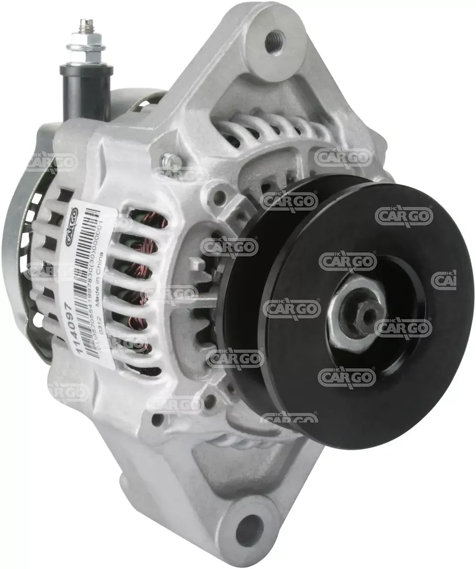 Thumbnail: Alternator FOR Cummins 4B 3.3 Komatsu FORKLIFT JCB Denso HC-Cargo 60 AMP 12 VOLT