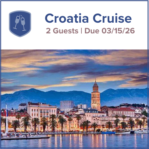 Croatia Cruise: Double - Payment 4 -  DUE 03/15/26